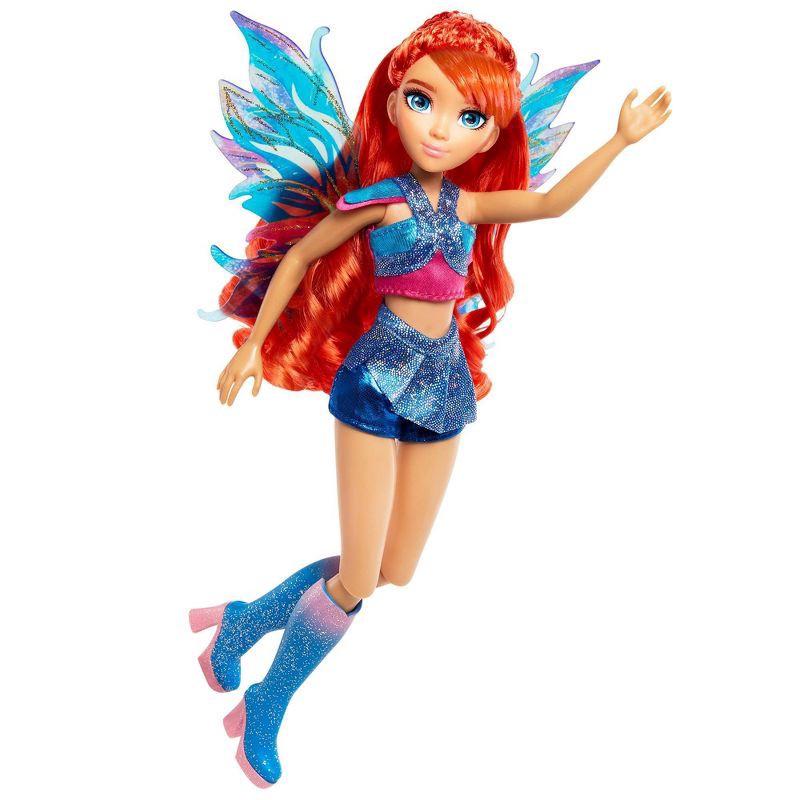 slide 4 of 10, Winx Club Bloom Fairy 10.5" Fashion Doll with Glitter Outfit and Removable Wings, 1 ct