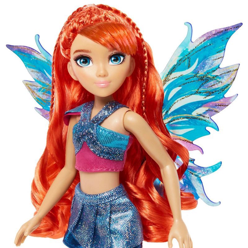 slide 5 of 10, Winx Club Bloom Fairy 10.5" Fashion Doll with Glitter Outfit and Removable Wings, 1 ct