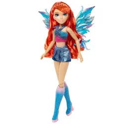 Winx Club Bloom Fairy 10.5" Fashion Doll with Glitter Outfit and Removable Wings