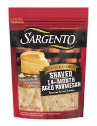 Sargento Reserve Series™ Shaved 14-Month Aged Parmesan Natural Cheese, 5 oz.