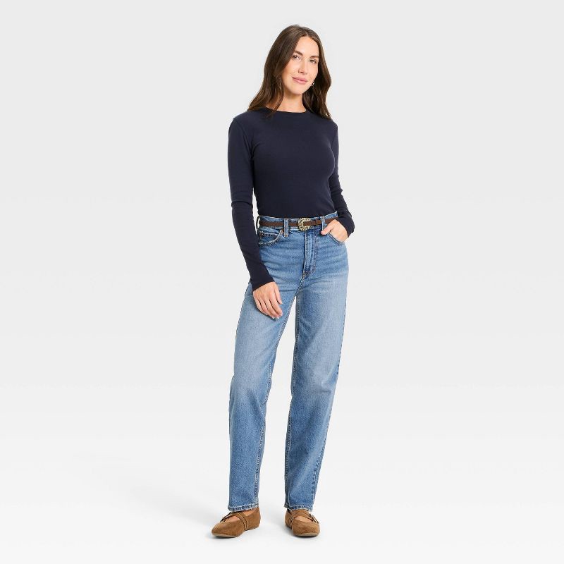 slide 3 of 3, Women's Highest-Rise Vintage Straight Jeans - Universal Thread™ Vintage Medium Wash 16, 1 ct