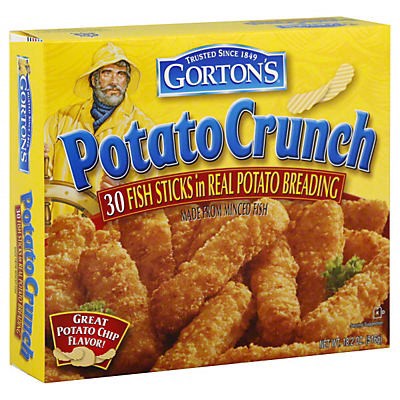 slide 1 of 1, Gorton's Potato Crunch Breaded Fish Sticks, 30 ct