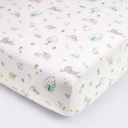 Cotton Fitted Crib Sheet - Farm Friends - Cloud Island™: 200 Thread Count, 100% Cotton