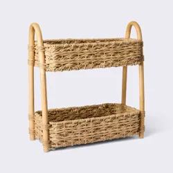 Woven Tiered Organizer - Cloud Island™: Paper Material, Rectangle Shape