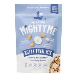 Mission MightyMe Nutty Trail Mix - Mixed Nut Butter Cinna-Berry Banana - 1.5oz: Gluten-Free, Non-GMO, Kosher, Pouch