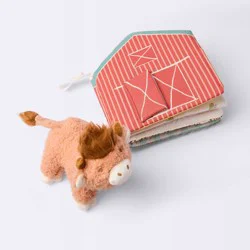 Interactive Soft Book and Plush Toy - Farm Life - Cloud Island™: Sensory Development, Baby Learning Toy