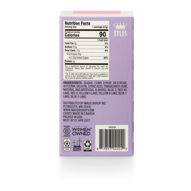 slide 2 of 2, Maud Borup Conversation Books Valentine's Candy Hearts in Box - 0.75oz, 0.75 oz