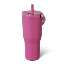 BruMate 35oz Stainless Steel Resa Straw Tumbler - Hibiscus