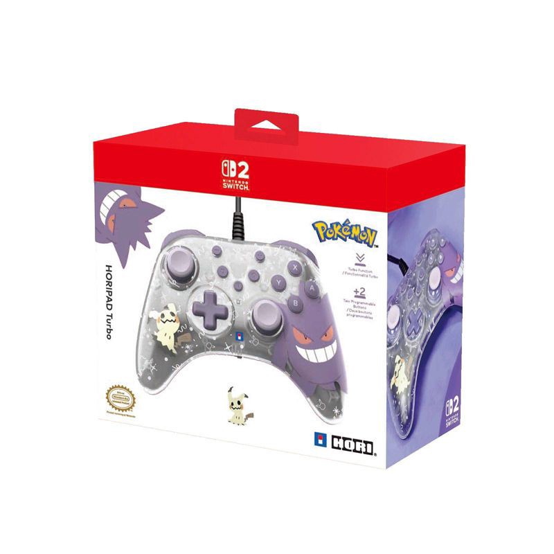 slide 5 of 5, Hori Horipad Turbo Gengar & Mimikyu Gaming Controller, 1 ct