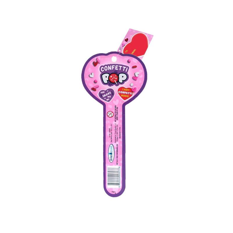 slide 2 of 4, Thrive Brands Valentine Confetti Heart Pop Candies - 1.59oz, 1.59 oz