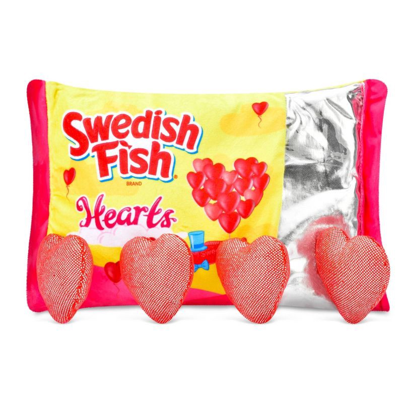 slide 3 of 6, Iscream Swedish Fish Hearts Stuffed Animal, 1 ct
