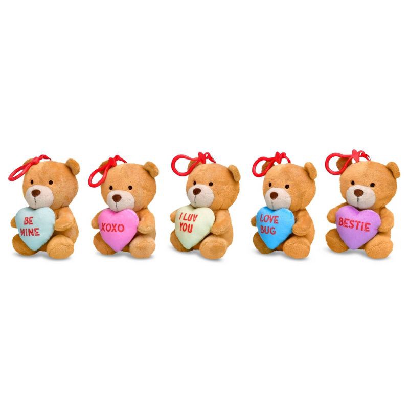 slide 6 of 7, Iscream Sweethearts Valentine Keychain Stuffed Animal, 1 ct