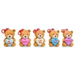 Iscream Sweethearts Valentine Keychain Stuffed Animal