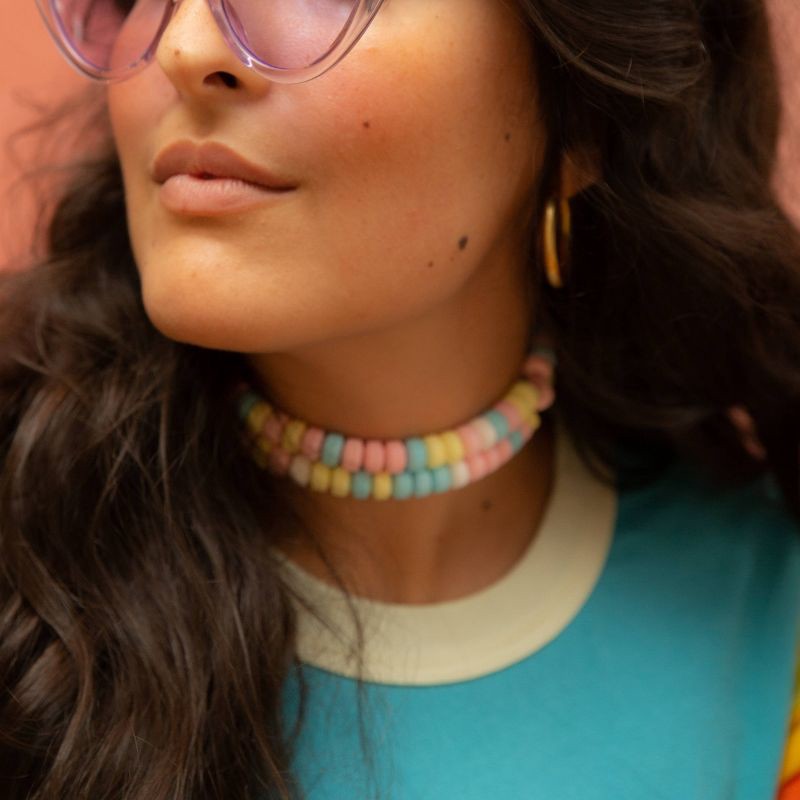 slide 3 of 4, Smarties Valentine Classroom Exchange Candy Necklace Box - 0.74oz/24ct, 0.74 oz, 24 ct