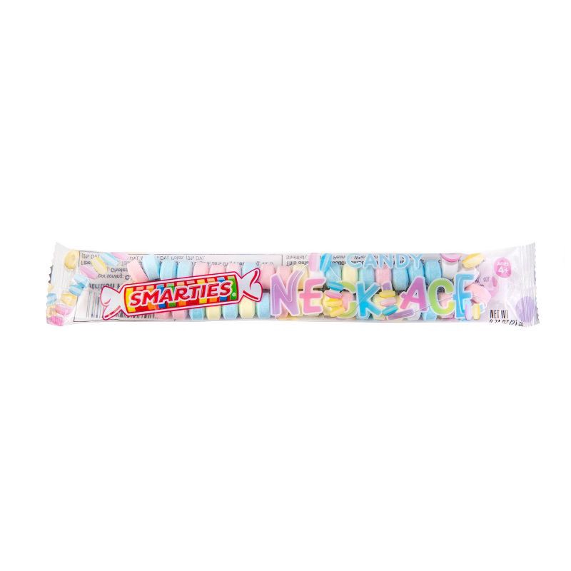 slide 4 of 4, Smarties Valentine Classroom Exchange Candy Necklace Box - 0.74oz/24ct, 0.74 oz, 24 ct