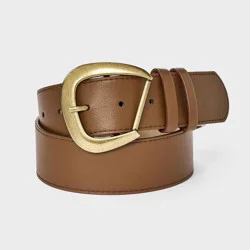 Oversized Wide Buckle Belt - Universal Thread™ Brown XL