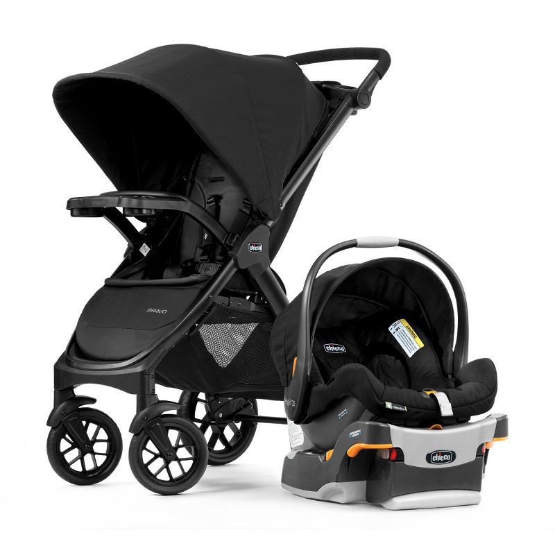 slide 1 of 13, Chicco Bravo 3-in-1 Quick-Fold Trio Travel System - Ombra: 48.3 lbs, 35.2 Inches Depth, 42.7 Inches Height, 48.3 lb
