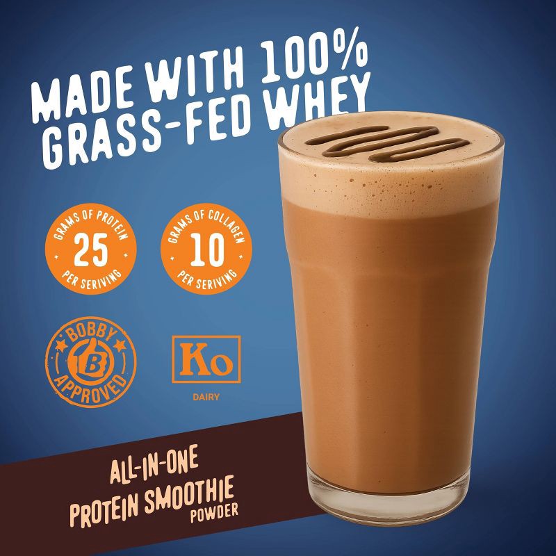 slide 6 of 8, FlavCity Protein Smoothie powder - 10 Servings - Chocolate - 480gms, 10 servings