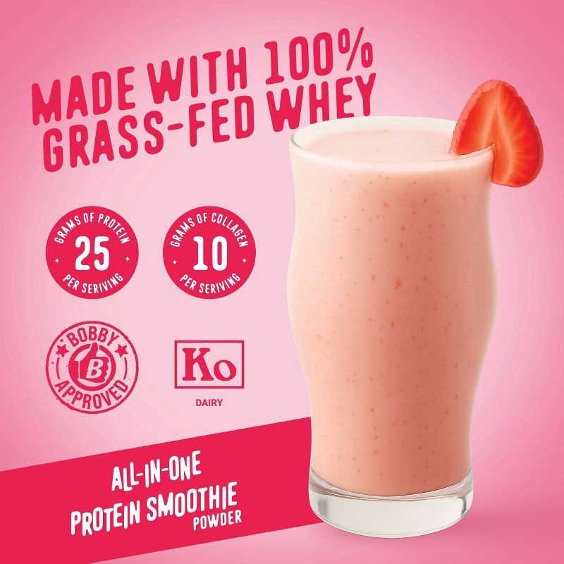 slide 6 of 8, FlavCity Protein Smoothie Powder - 10 Servings - Strawberry Shortcake - 425gms, 10 servings