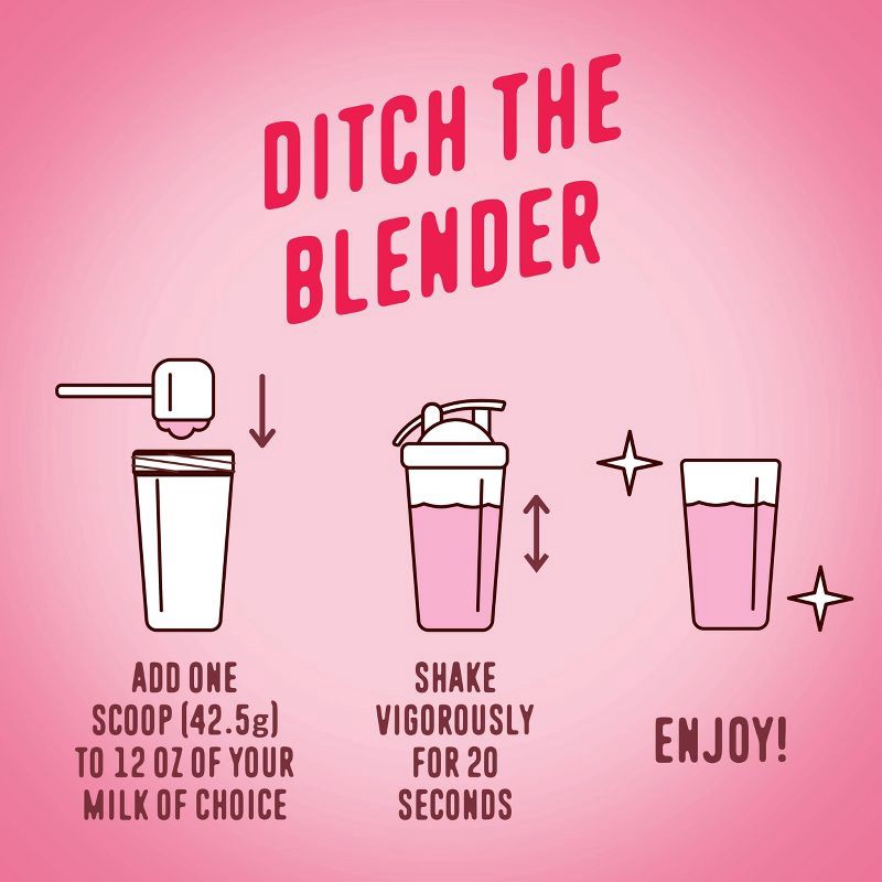 slide 8 of 8, FlavCity Protein Smoothie Powder - 10 Servings - Strawberry Shortcake - 425gms, 10 servings