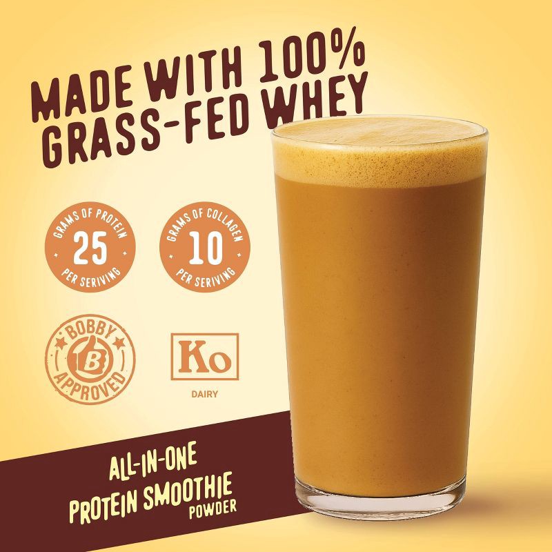 slide 6 of 8, FlavCity Protein Smoothie Powder - 10 Servings - Butter Coffee - 435gms, 10 servings