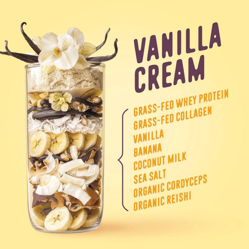 slide 5 of 8, FlavCity Protein Smoothie Powder - 10 Servings - Vanilla Cream - 430gms, 10 servings