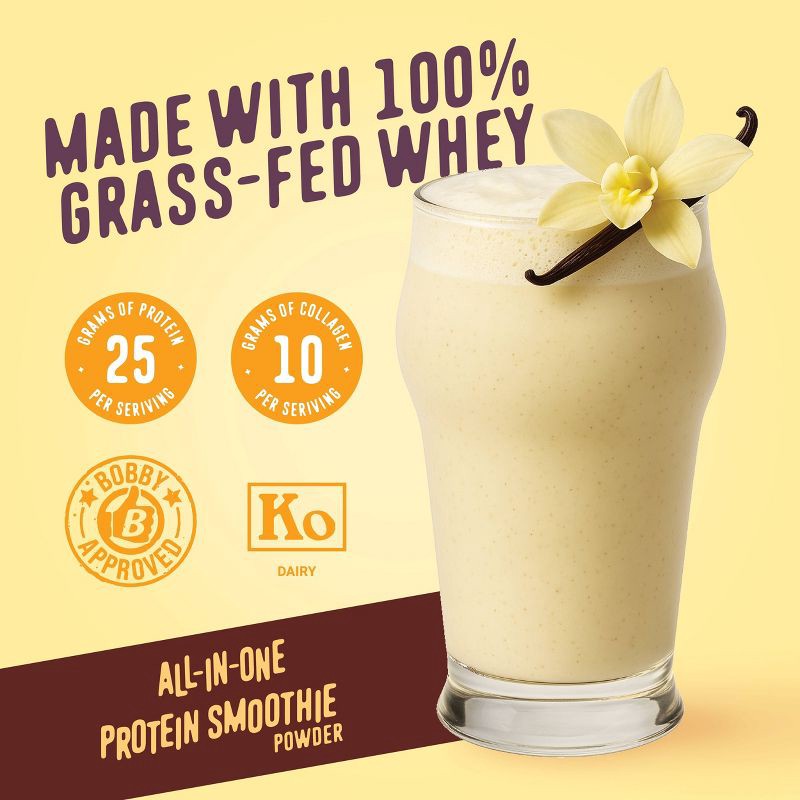 slide 6 of 8, FlavCity Protein Smoothie Powder - 10 Servings - Vanilla Cream - 430gms, 10 servings