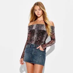 Women's Mini Denim Skirt - Wild Fable™ Blue Denim 6