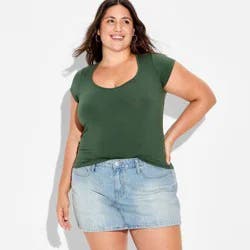 Women's Mini Denim Skirt - Wild Fable™ Light Wash 17