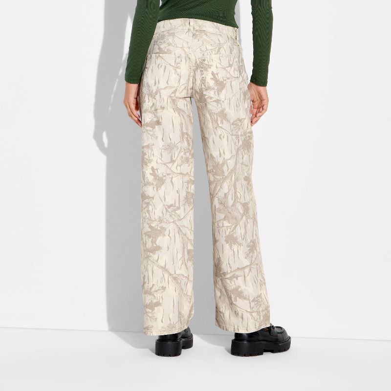 slide 3 of 3, Women's Low-Rise Baggy Jeans - Wild Fable™ Gray Camouflage 2, 1 ct