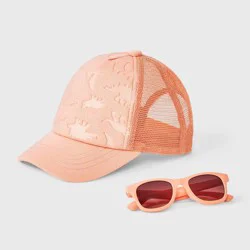 Toddler Sunglasses and Dino Trucker Hat - Cat & Jack™ Orange