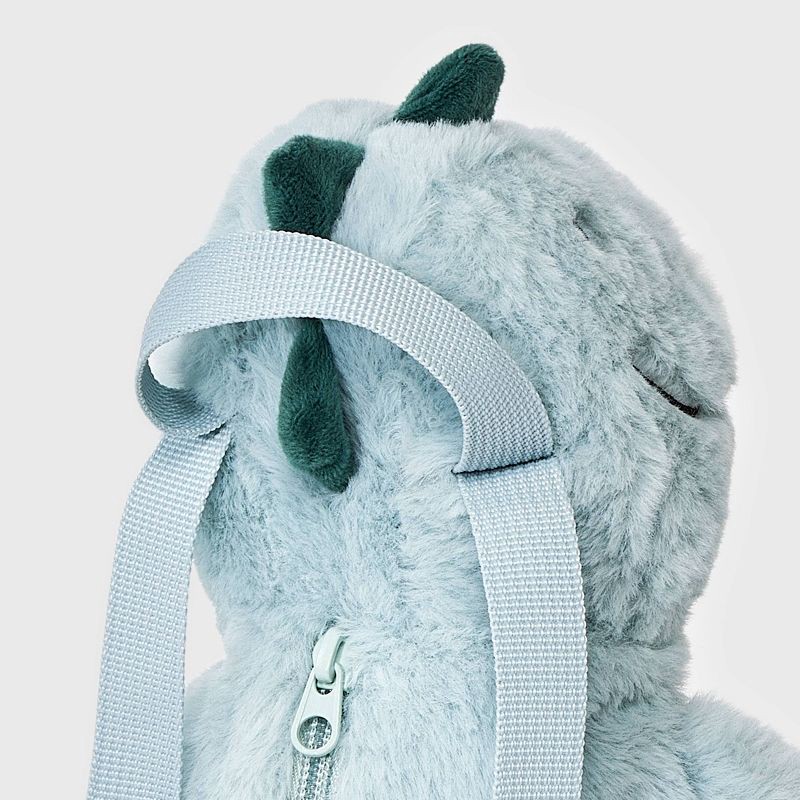 slide 4 of 4, Toddler Dino Plush Backpack - Cat & Jack™ Green, 1 ct