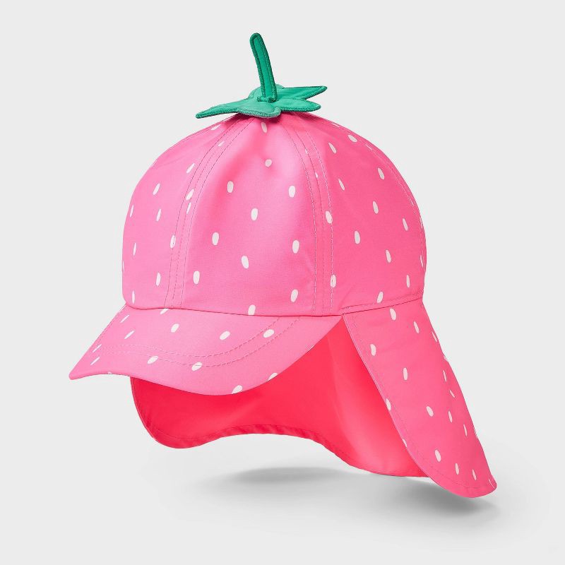 slide 1 of 3, Toddler Girls' Strawberry Swim Hat - Cat & Jack™ Pink 12-24M, 1 ct