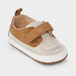 Baby Boys' Two-Toned Easy Closure Boat Shoes - Cloud Island™ Tan 6-9M