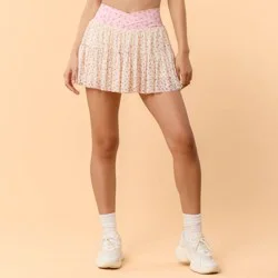 Blogilates Women's Ballerina Skort - Pink Floral XS