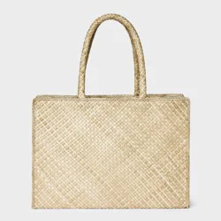 Straw Weave XL Tote Bag - Shade & Shore™ Natural