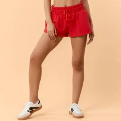 Blogilates Women's Marshmallow Dolphin Shorts - Red M