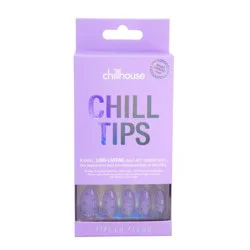 Chillhouse Chill Tips Press-On Nail Set - Design Studio - Fifi La Fleur - 24ct: Almond Shape, Shimmer Finish, 30 Pieces