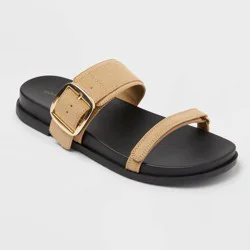 Women's Tyler Slide Sandals - Universal Thread™ Beige 9.5