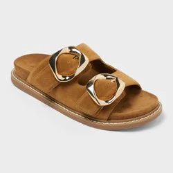 Women's Ashton Sandals with Memory Foam Insole - Universal Thread™ Brown 7