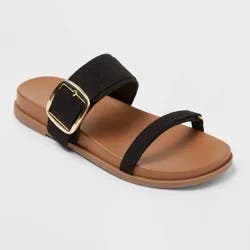 Women's Tyler Slide Sandals - Universal Thread™ Black 6