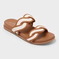 Women's Eloise Sandals with Memory Foam Insole - Universal Thread™ Cognac 8.5
