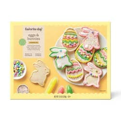Spring Easter Eggs & Bunnies Cookie Kit - 13.4oz/8ct - Favorite Day™