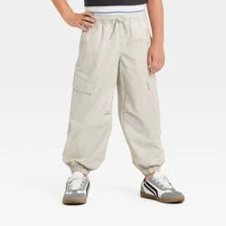Boys' Pull-On Baggy Cargo Woven Jogger Pants - Cat & Jack™ Beige 7