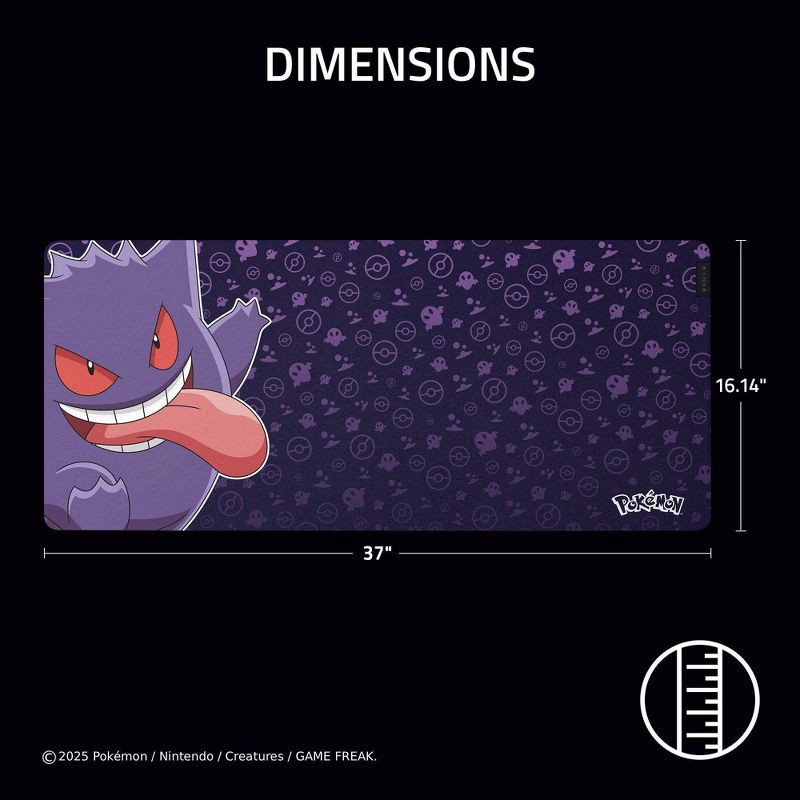 slide 5 of 6, Razer Gigantus V2 XXL Pokemon Gengar Edition, 1 ct