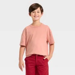 Boys' Short Sleeve Oversized T-Shirt - Cat & Jack™ Orange XS