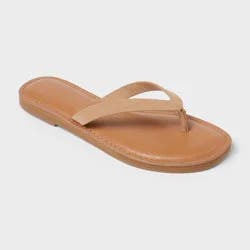 Women's Sherry Thong Sandals - Universal Thread™ Sand 8