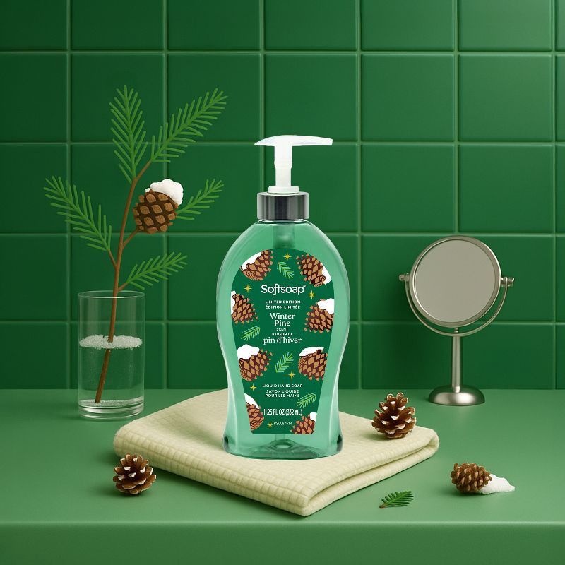 slide 2 of 8, Softsoap Holiday Seasonal Hand Soap - Winter Pine - 11.25oz, 11.25 oz