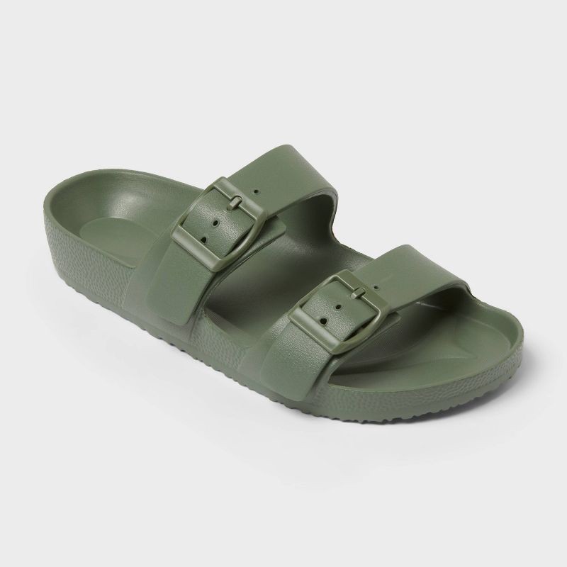 slide 1 of 4, Women's Neida Sandals - Shade & Shore™ Olive 10, 1 ct