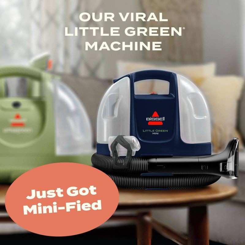 slide 3 of 5, BISSELL Little Green Mini Corded Portable Carpet Cleaner 4064T - 4" Cleaning Path Dark Blue, 1 ct